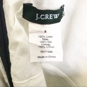 J. Crew Dresses - J Crew Linen Summer dress with silk Trim J. Crew Dresses - J Crew Linen Summer dress with silk Trim